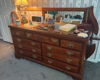 Dresser with mirror