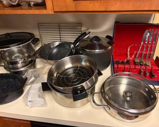 Wolfgage puck cookware, Amway double boiler