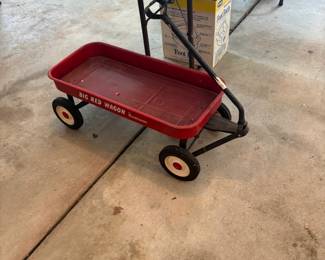 Steel red wagon
