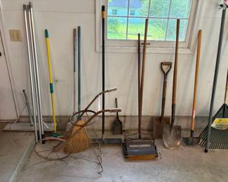 Shovels, Bissel sweeper, planter