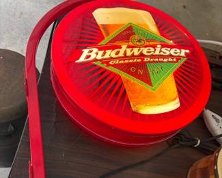 Vintage 80's lighted budweiser wall mount sign