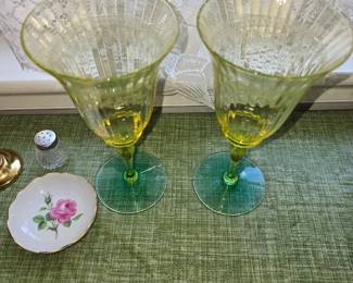 Uranium glass - unusual color combo