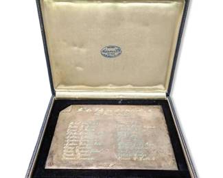 Sterling Silver Sao Paulo Factory Plaque 141.7g Total