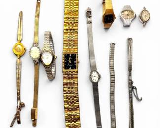 Hamilton 10K RGP Mechanical Watch w Diamonds, Seiko, Timex, More