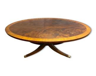 Wooden Oval Coffee Table