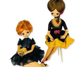 Two Big Eyes Stocking Dolls