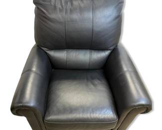 Black Pleather Recliner