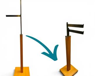 Adjustable Metal Wood Clothing Rack