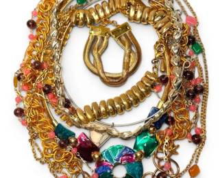 GoldToned Chunky Jewelry