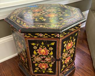 Decorative octagonal side table 