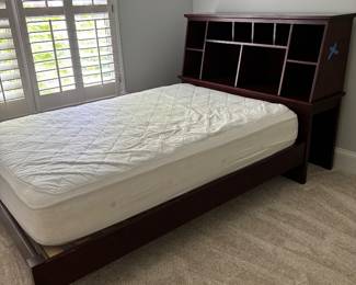 Bookshelf bed with Full size mattress