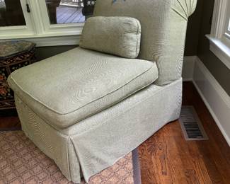 2 of 2 slipper chairs