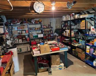 Basement -Christmas & holiday & kitchen ware