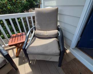 Outdoor recliner (one of a pair)