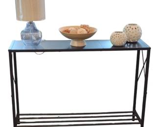 Slender sofa table