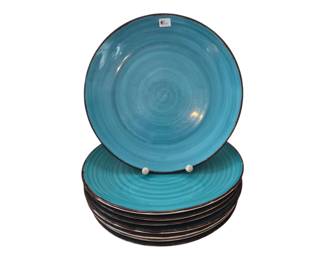 Set of Turquois dishes