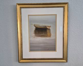 Skiff in still water