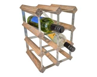 Rustic wine bottle holder