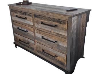 IDK Direct rustic 6 drawer dresser