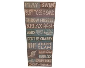 Beach sign