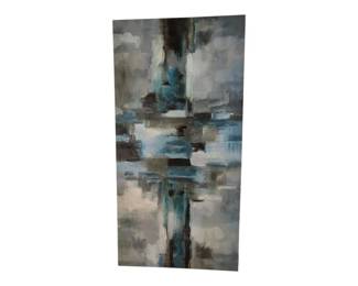 Nice abstract in teals and turquoise