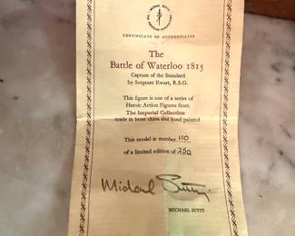 Detail of Certificate of Authenticity with Limitation #ed to 250