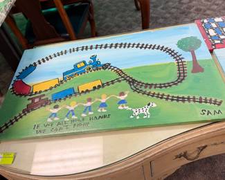 Sam "The Dot Man" McMillan Original Folk Art Painting 