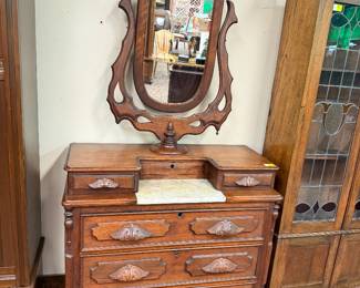 Victorian Dresser w/ carved handles