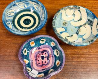 Selection of pottery dishes by Karen York