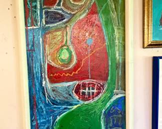 Fabulous Original Oil on Board by outsider artist Antjuan Oden