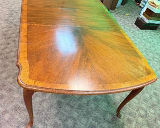 Banded Dining Table w/ two leaves