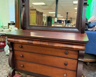 Mahogany Empire Dresser