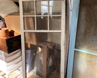 Vintage glass door insert