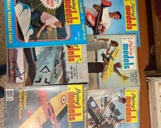Vintage model airplane magazines 