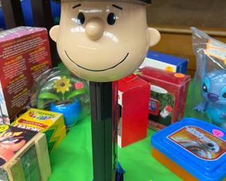Large Charlie Brown Pez container 
