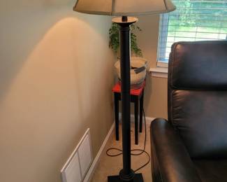 Grandrich Black Floor Lamp with square base