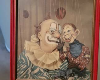 Howdy Doody and Clarabell Framed Picture
