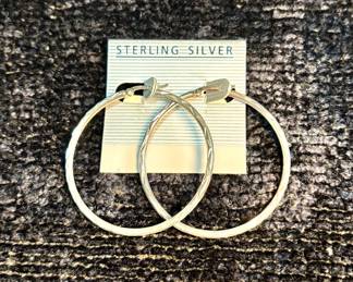 Sterling Silver Hoop Earrings