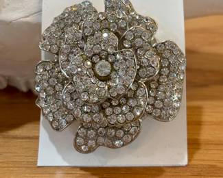 Large Rhinestone Brooch / Pin