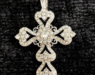 Rhinestone Cross Pendant