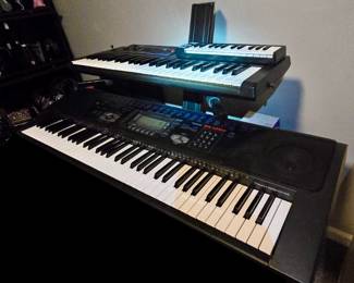 Several Keyboards and Synthesizers