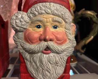 Vintage Ceramic Santa Planter
