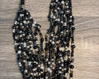 Beaded Multi Strand Necklace