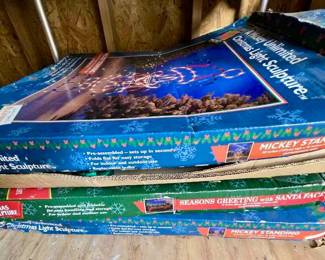 Assorted Christmas Light Sculptures