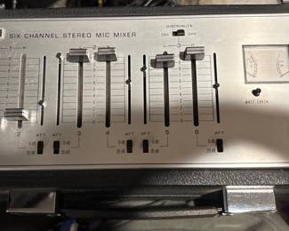 Vintage SONY 6 Channel Stereo MIC Mixer MX 12