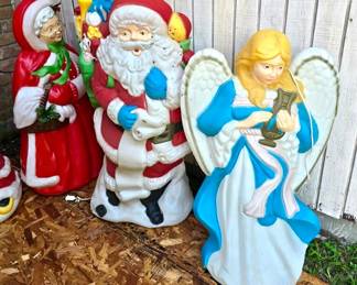 Santa’s Best Christmas Angel Blow Mold / Vintage 1996 Santa’s Best Santa Blow Mold / Vintage Santa’s Best Mrs. Claus Blow Mold