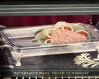 International Silver Company silver-plated server dish