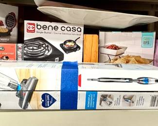 Mini Waffle Maker / Single Cooking Burner / 2 Tier Serving Trays / Jumbo Cupcake Maker / Bissell Vacuum / Food Warmer