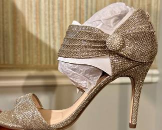 Nina Gold Metallic Heels