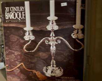 Silver plated candelabra